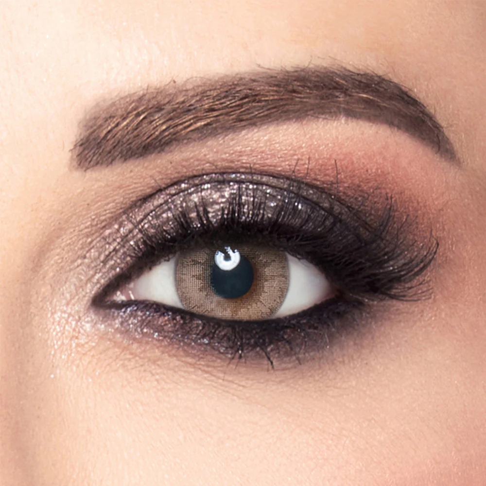 Amara Color Contact Lenses - Brown Gold